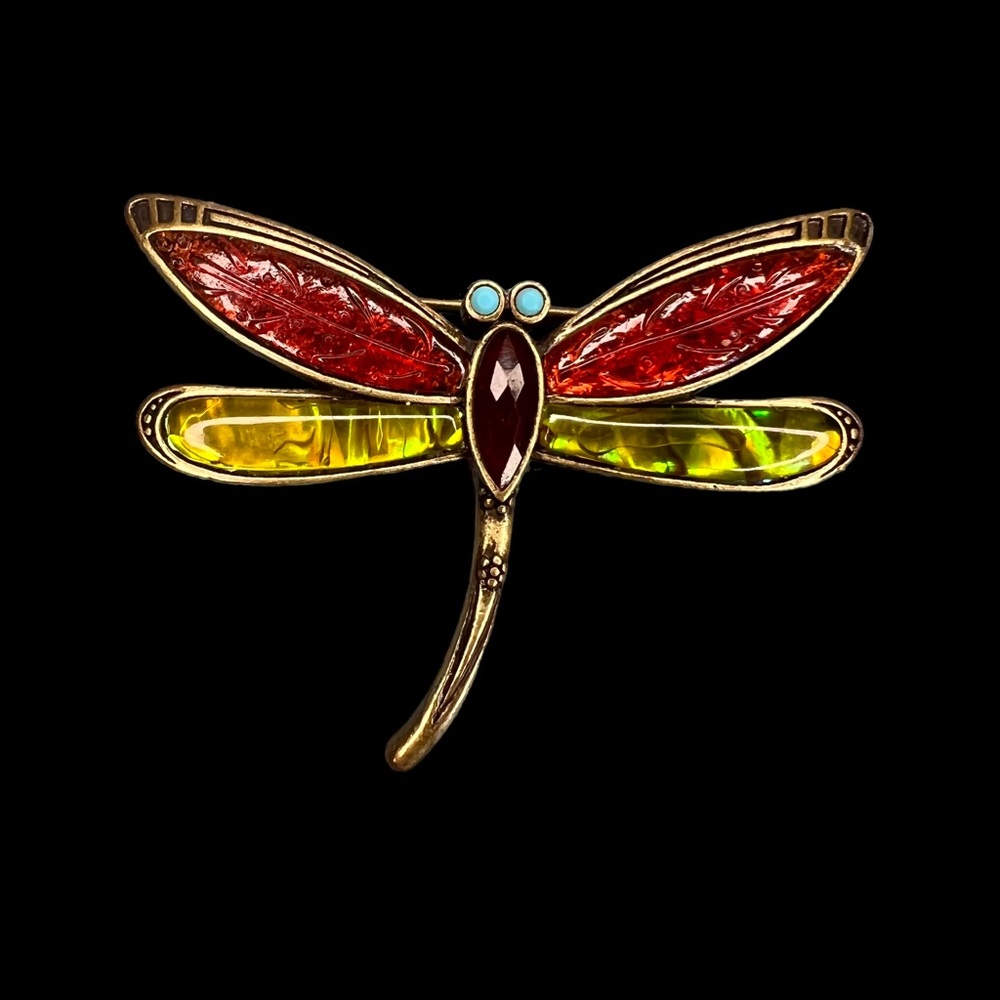 Vintage Liz Claiborne Dragonfly Brooch